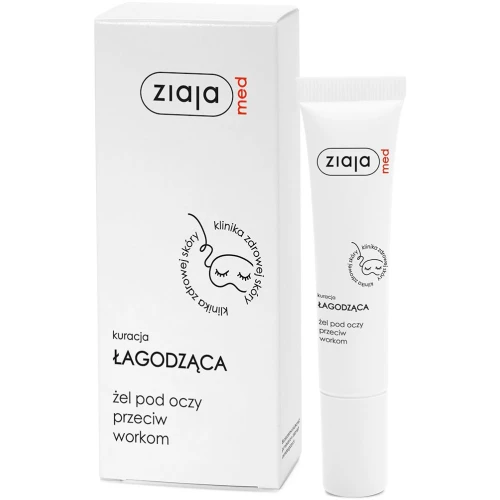 Ziaja Med Kuracja Łagodząca Żel pod oczy przeciw workom, 15 ml