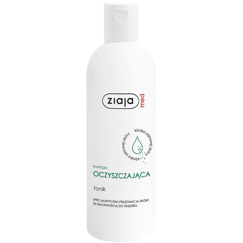 Ziaja Med Kuracja Oczyszczająca, tonik 200 ml - Zmniejsza uczucie napięcia naskórka