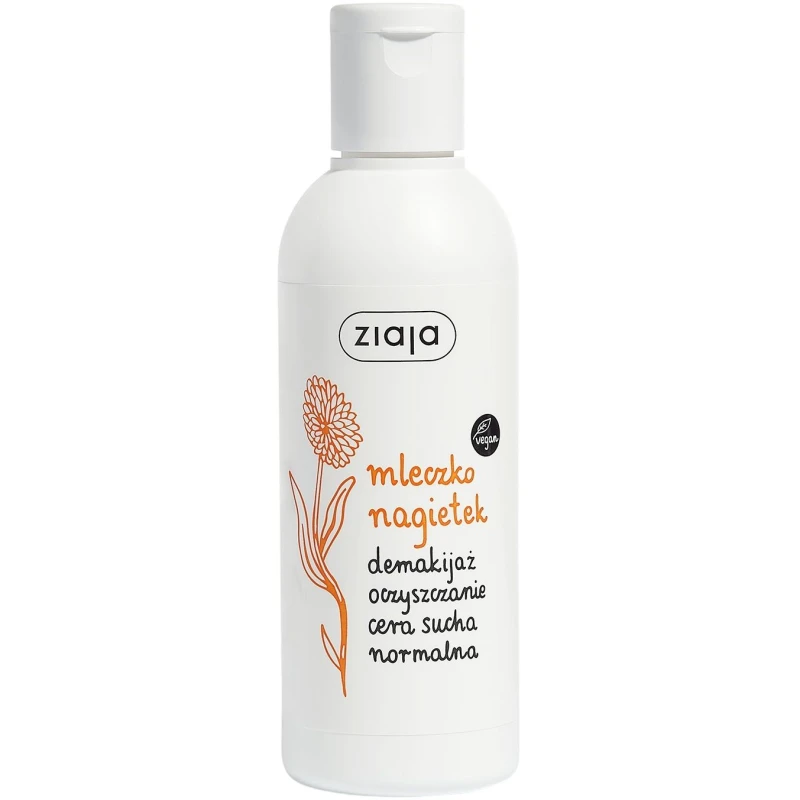 Ziaja Mleczko nagietek demakijaż oczyszczanie, 200 ml - Oczyszczanie i demakijaż w jednym kroku