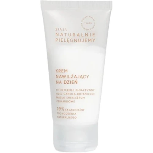 Ziaja Naturalnie Pielęgnujemy Krem nawilżający na dzień, 50 ml - Intensywne nawilżenie i odbudowa bariery hydrolipidowej