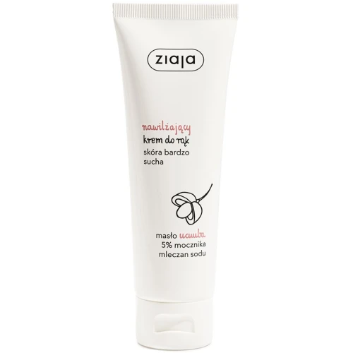 Ziaja Nawilżający krem do rąk, 80 ml - Długotrwałe nawilżenie i regeneracja skóry bardzo suchej
