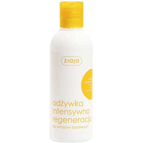 Ziaja Odżywka Intensywna Regeneracja do włosów łamliwych, 200 ml - Bez spłukiwania, wzmacniająco-odbudowująca