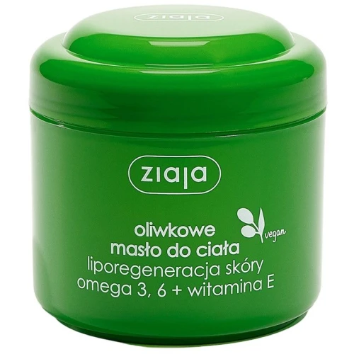 Ziaja Oliwkowe masło do ciała, 200 ml - Liporegeneracja skóry omega 3, 6 + witamina E