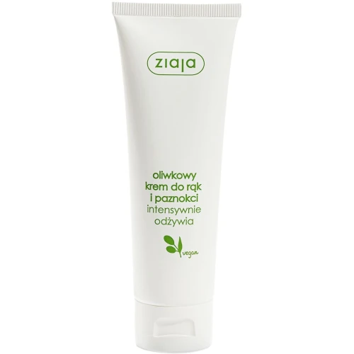 Ziaja Oliwkowy krem do rąk i paznokci, 80 ml - Intensywne odżywienie, regeneracja i wzmocnienie paznokci