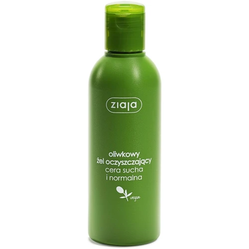 Ziaja Oliwkowy żel oczyszczający, 200 ml - Łagodna oliwkowa regeneracja dla skóry suchej i normalnej