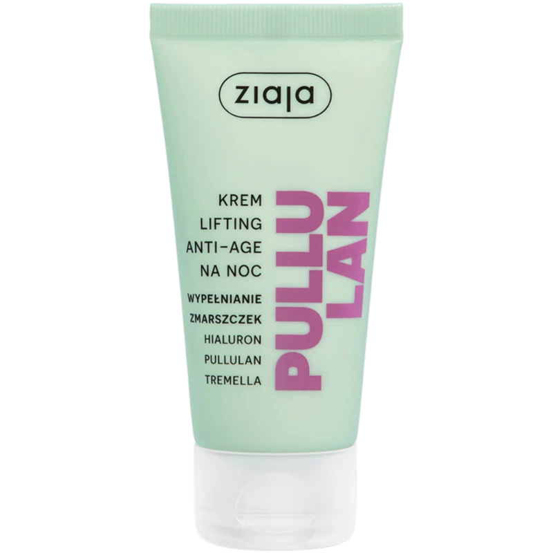 Ziaja Pullulan Lifting Anti-Age, krem na noc, 50 ml - Ujędrnia i poprawia kontur twarzy