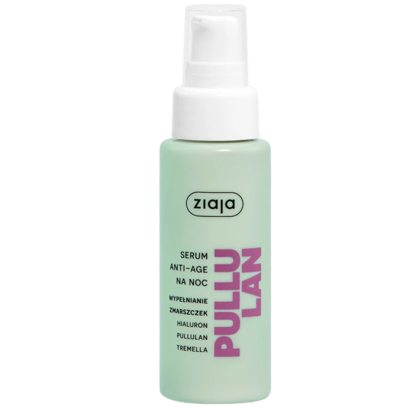 Ziaja Pullulan, serum anti-age na noc, 50 ml  - Wygładza zmarszczki, odmładzając wygląd skóry