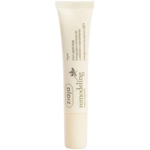 Ziaja Remodeling Krem pod oczy korygujący zmarszczki, 15 ml - Intensywna pielęgnacja przeciwzmarszczkowa i nawilżająca
