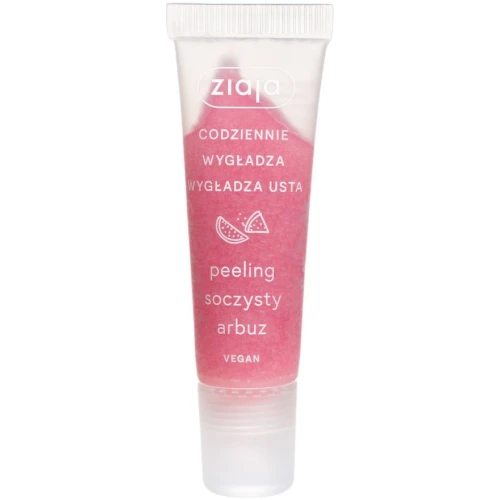 Ziaja Soczysty Arbuz Peeling do ust, 12 ml - Nawilżający i wygładzający o zapachu soczystego arbuza