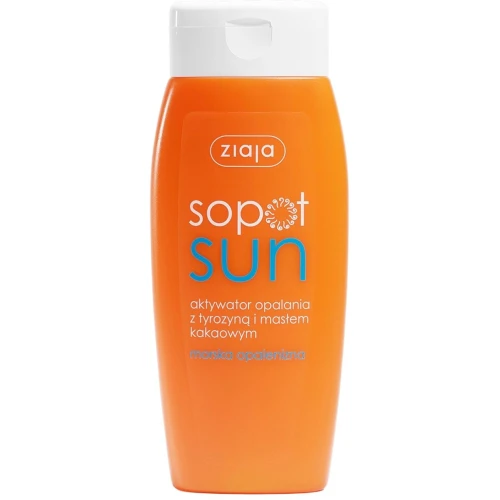 Ziaja Sopot Sun Aktywator opalania z tyrozyną i masłem kakaowym, 150 ml - Przyspiesza opaleniznę, nawilża i odżywia skórę