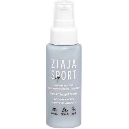 Ziaja Sport Up Odmładzające serum, 50 ml - Wygładza skórę, ujędrnia i wzmacnia jej barierę ochronną