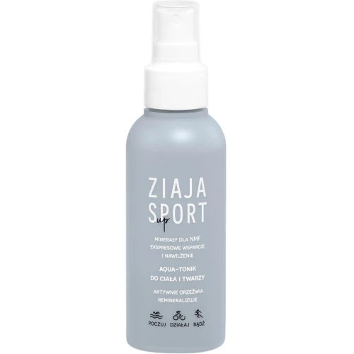 Ziaja Sport Up Aqua-tonik do ciała i twarzy, 120 ml - Orzeźwiająca mgiełka po treningu