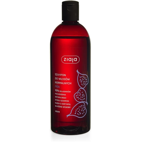Ziaja Szampon do włosów normalnych Figa, 500 ml - Do codziennej pielęgnacji włosów normalnych