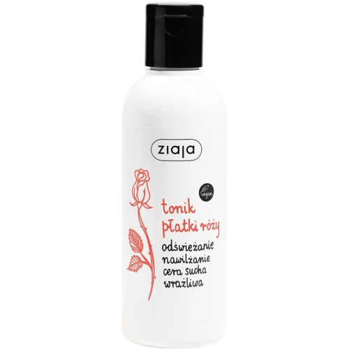 Ziaja Tonik Płatki Róży, 200 ml - Odświeżanie i nawilżanie