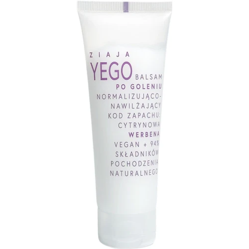 Ziaja Yego Cytrynowa Werbena Balsam po goleniu normalizująco-nawilżający, 80 ml - Skuteczna pielęgnacja i komfort po goleniu