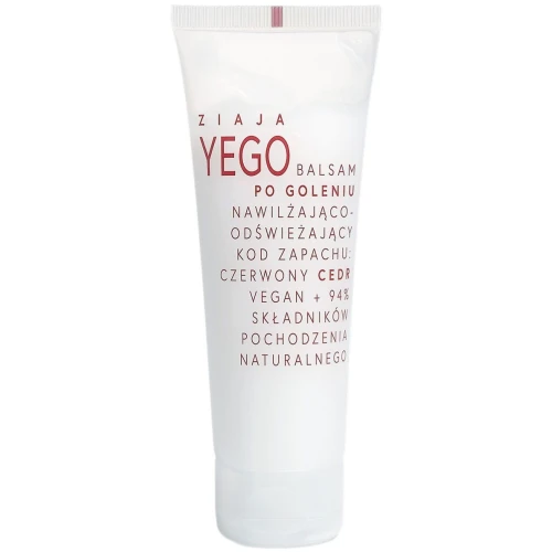 Ziaja Yego Czerwony Cedr Balsam po goleniu nawilżająco-odświeżający, 80 ml - Komfort, ukojenie i odświeżenie