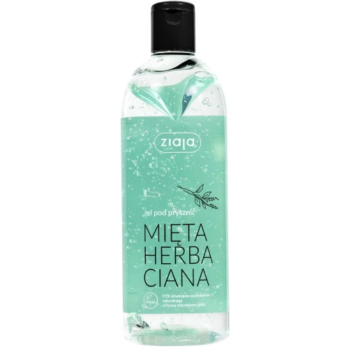 Ziaja Żel pod prysznic Mięta Herbaciana, 500 ml - O chłodzącym, odświeżającym zapachu