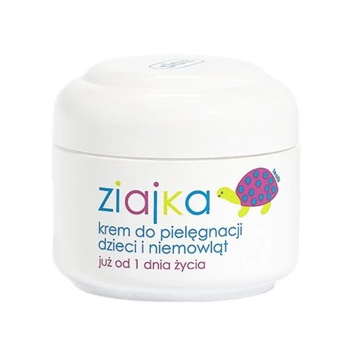 Ziajka Krem do pielęgnacji dzieci i niemowląt, 50 ml - Delikatnie nawilża, natłuszcza i chroni skórę dziecka