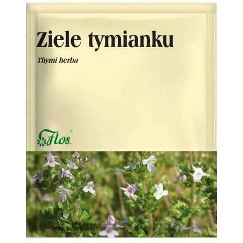 Flos Ziele Tymianku, zioła sypkie, 50 g - Pomocnego w kaszlu związanym z przeziębieniem