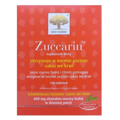 Zuccarin, 120 tabletek - Tabletki z morwą białą